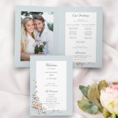 Elegante pastel Boho bloemkalligrafie Programma