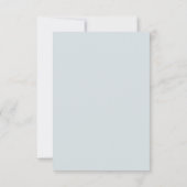 Elegante pastel Boho bloemkalligrafie RSVP Kaartje (Achterkant)
