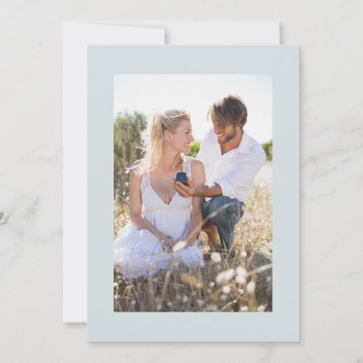 Elegante pastel Boho bloemkalligrafie Save The Date (Achterkant)