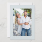 Elegante Pastel Boho Floral Kalligrafie/Foto Bedankkaart (Achterkant)