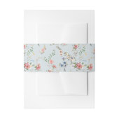 Elegante Pastel Boho Waterverf Bloemen Uitnodigingen Wikkel (Voorkant Voorbeeld)