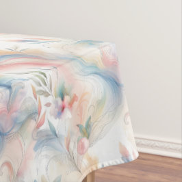 Elegante Pastel Botanische Waterverf Tafelkleed