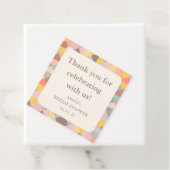 Elegante Pastel Bruidsfeest Dankjewel Bedankjes Labels (In situ)