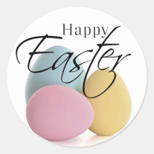 Elegante pastel easter egg Stickers (Voorkant)