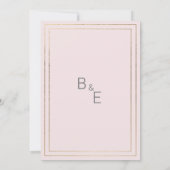 Elegante pastel grijs roze goud daisy Save the Dat Kaart (Achterkant)