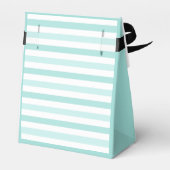 Elegante pastel groene polka stippen strepen Favor Bedankdoosjes (Achterkant)