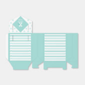 Elegante pastel groene polka stippen strepen Favor Bedankdoosjes (Uitgevouwen)