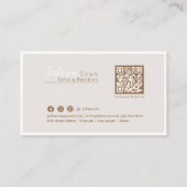 Elegante pastel holografische aura schoonheid visitekaartje (Achterkant)