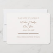 Elegante Pastel Horses Wedding Save The Date Kaart (Achterkant)