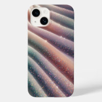 Elegante Pastel Iridiserende Glitter Zijde Golven 