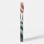 Elegante Pastel Iridiserende Glitter Zijde Golven Case-Mate iPhone Case (Achterkant / Rechts)