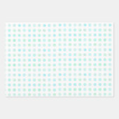 Elegante Pastel Kleur Polka Dot Patroon Kerstmis Inpakpapier Vel (Voorkant 3)