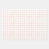 Elegante Pastel Kleur Polka Dot Patroon Kerstmis Inpakpapier Vel (Voorkant 2)