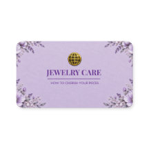 Elegante Pastel Lavendel Bloemige Sieraden Verzorg