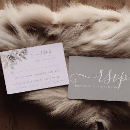 Elegante pastel lente bloem bruiloft maaltijd keuz RSVP kaartje