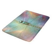 Elegante Pastel Libelle Fractale Kunst, Badmat (Gekanteld)