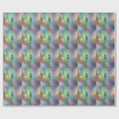 Elegante Pastel Libelle Fractale Kunst, Cadeaupapier (Vlak)