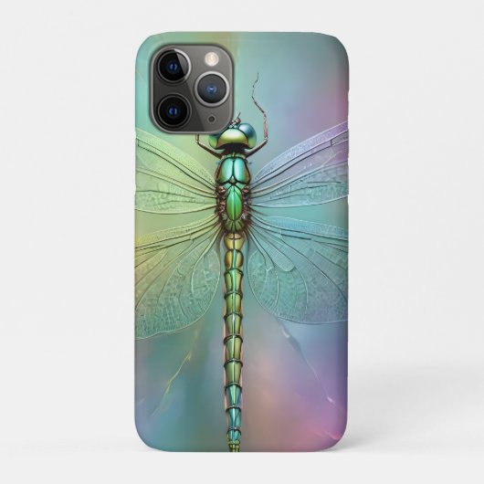 Elegante Pastel Libelle Fractale Kunst, Case-Mate iPhone Case (Achterkant)