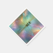 Elegante Pastel Libelle Fractale Kunst, Servet (Hoek)