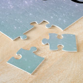 Elegante Pastel Mandala Trippy Psychedelische Hipp Legpuzzel (Zijkant)