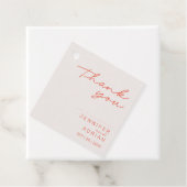 Elegante Pastel Minimal Bedankt Trouwkaart Bedankjes Labels (In situ)