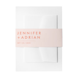 Elegante Pastel Minimalistische Moderne Uitnodigin Uitnodigingen Wikkel