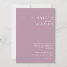 Elegante Pastel Minimalistische Paarse Moderne Een