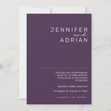 Elegante Pastel Minimalistische Paarse Moderne Een