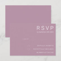 Elegante Pastel Minimalistische Paarse Moderne Tro