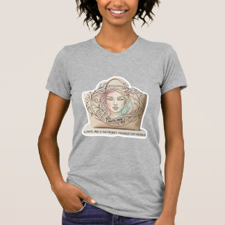 Elegante Pastel Muze Bloemlijn Kunst Esthetiek  T-shirt