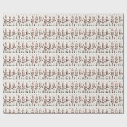 Elegante pastel Notenkraker Classic Cadeaupapier (Vlak)