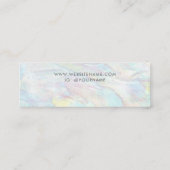 Elegante pastel Opal Oorbel Display Mini Visitekaartje (Achterkant)