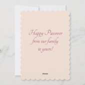 Elegante Pastel Pascha Zegeningen Ster van David Feestdagenkaart (Achterkant)