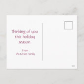 Elegante Pastel Pascha Zegeningen Ster van David Feestdagenkaart (Achterkant)