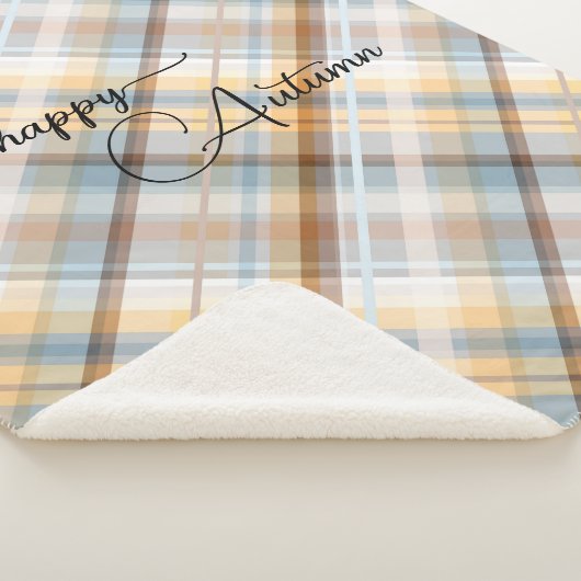 Elegante Pastel Plaid Patroon Sherpa Deken (3/4)