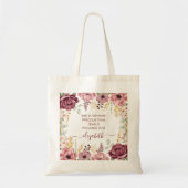 Elegante pastel roze bloem Spreuken 31 Tote Bag (Voorkant)