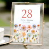 Elegante Pastel Roze Boheemse Wildflower bruiloft Kaart