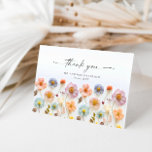 Elegante Pastel Roze Bohemian Field Wildflower Bedankkaart<br><div class="desc">Stijlvolle bewerkbare gemakkelijk te gebruiken bruiloft sjablonen,  meer items (uitnodigingen,  rsvp,  bedankkaarten,  briefpapier & decor) met hetzelfde ontwerp zijn beschikbaar in de winkel. Klik voor verdere aanpassingen op "Deze sjabloon personaliseren" en vervolgens op "Bewerken met ontwerpgereedschap". Neem contact met me op als je hulp nodig hebt of overeenkomende objecten.</div>