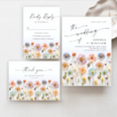 Elegante Pastel Roze Boho Wildflower bruiloft Wijn Etiket