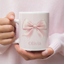 Elegante Pastel Roze Boog & Naam Gepersonaliseerd