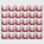 Elegante Pastel Roze Bruiloft  Cadeaupapier (Vlak)