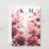 Elegante pastel roze bruiloft Save the date Kaart (Voorkant)
