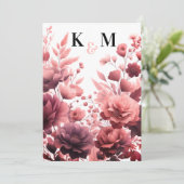 Elegante pastel roze bruiloft Save the date Kaart (Staand voorkant)