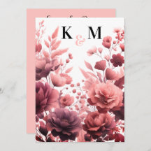 Elegante pastel roze bruiloft Save the date Kaart