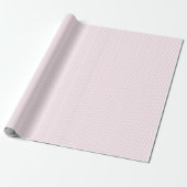 Elegante pastel roze en witte dunne strepen cadeaupapier (Uitgerold)