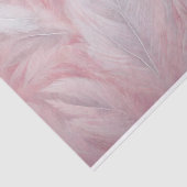 Elegante pastel roze en witte veren textuur tissuepapier (Detail)