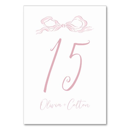 Elegante pastel roze hand getekende boog bruiloft kaart (Achterkant)