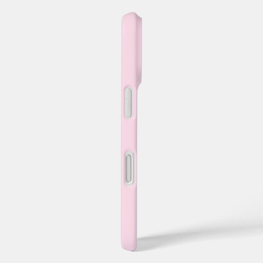 Elegante pastel roze monogram iPhone hoesje (Achterkant / Rechts)