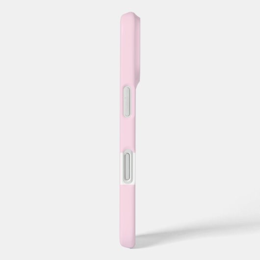 Elegante pastel roze monogram iPhone hoesje (Achterkant / Rechts)