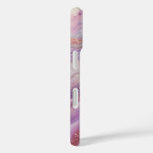 Elegante pastel roze Paarse en gouden werveling ma Case-Mate iPhone Case (Achterkant / Rechts)